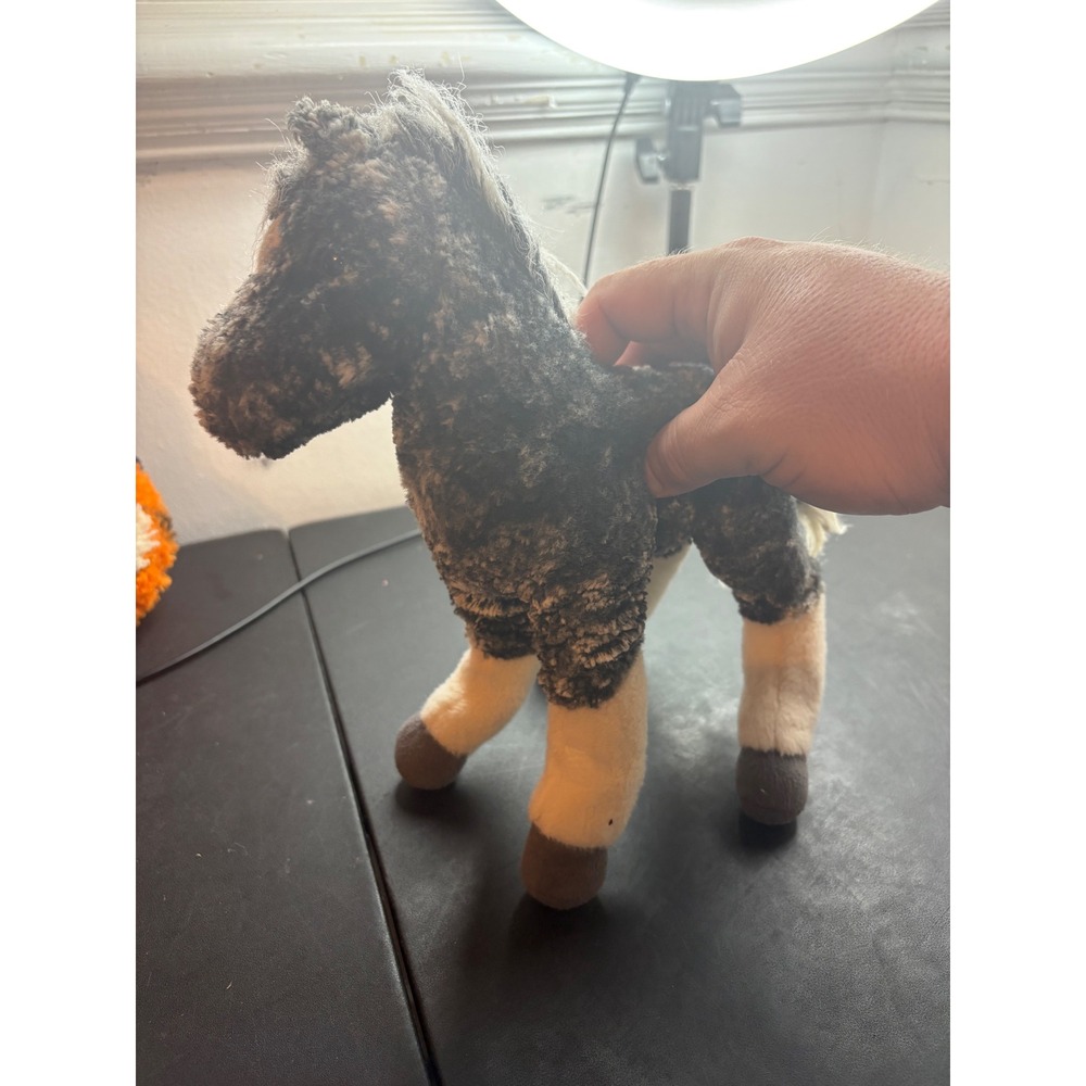 Douglas Cuddle Toys Plush Dapple Grey Horse Stuffed Animal Salt and Pepper 9in